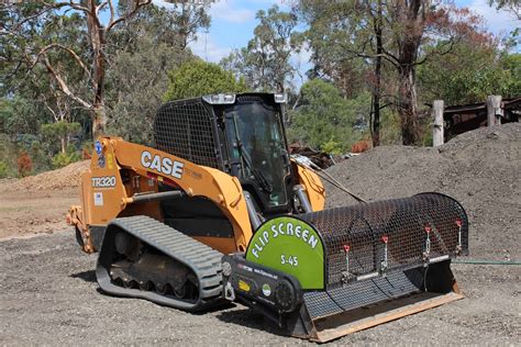 skid steer screen|flip screen for skid steer.